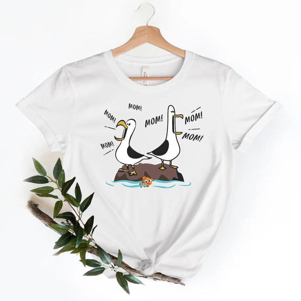 Mom Mom Mom Nemo Seagull Shirt, Finding Nemo Shirt, Seagull Dsney Shirt